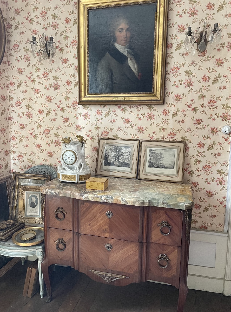 Pair Of 17th And 19th Century Drawings In Old Frames-photo-4