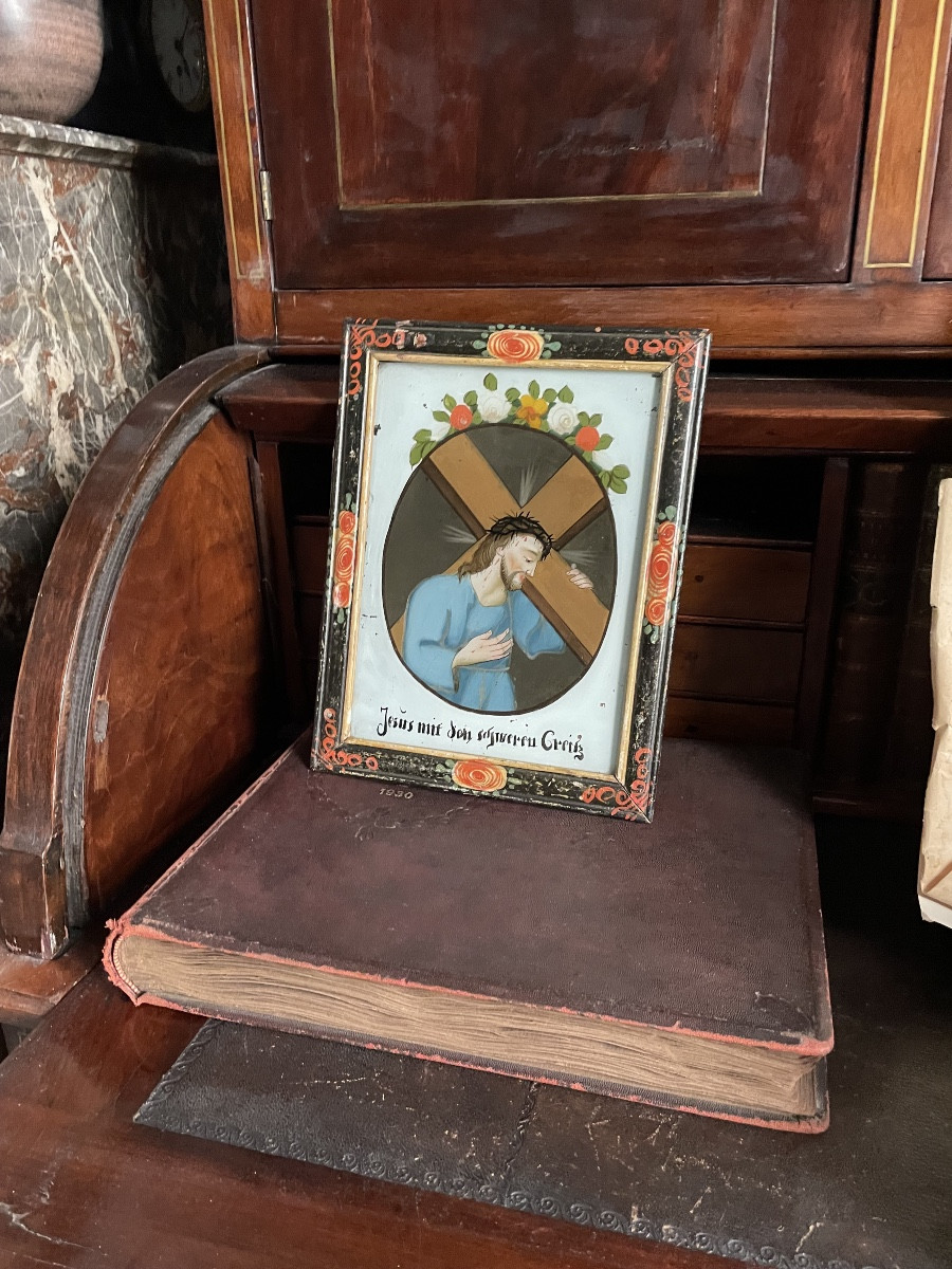 Peinture sous verre 19ieme-photo-3