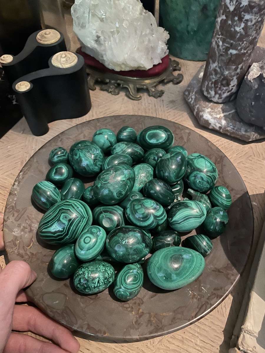 Collection Of Malachite Eggs