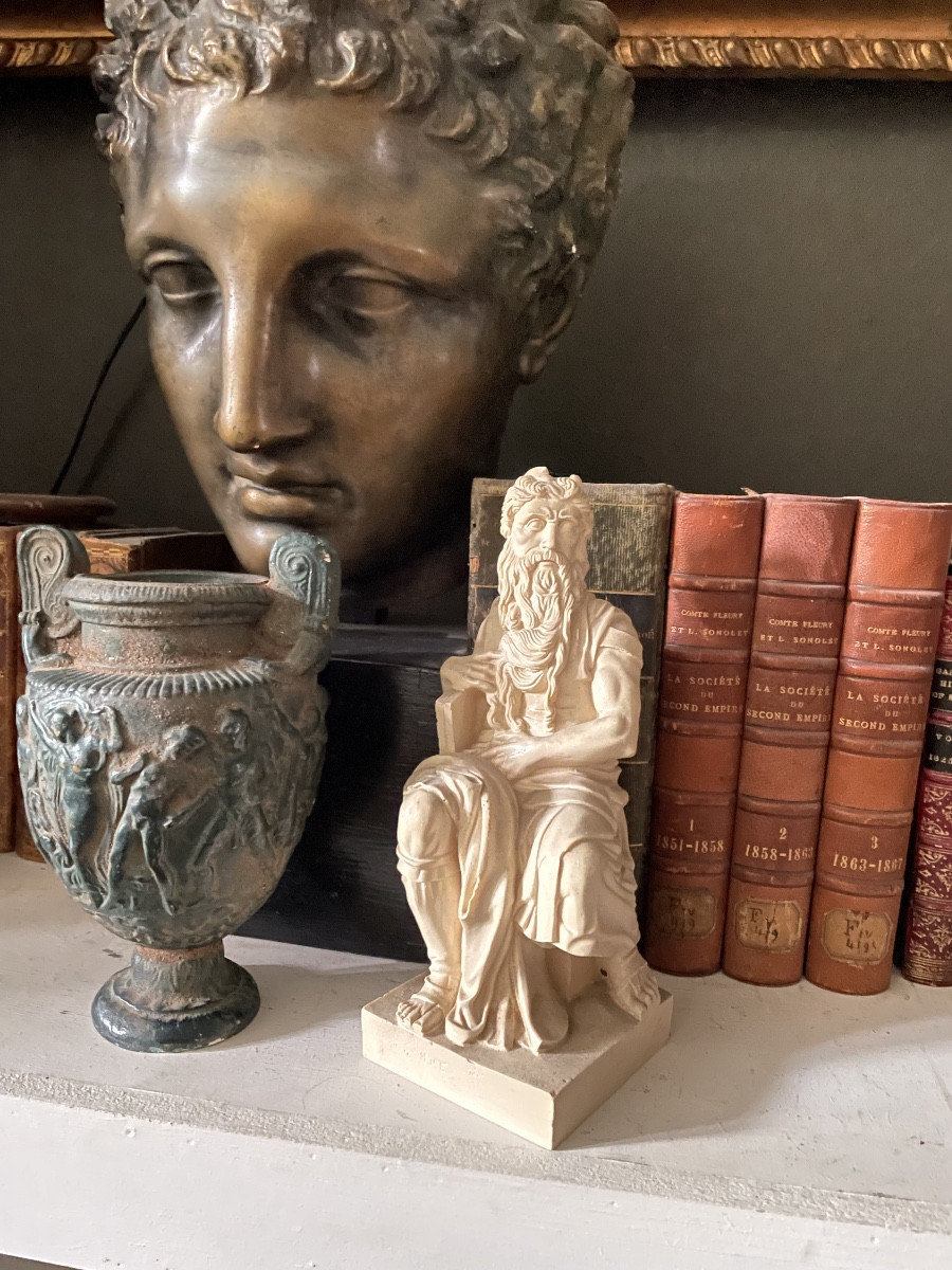 Mozes Leaves Michelangelo In Resin