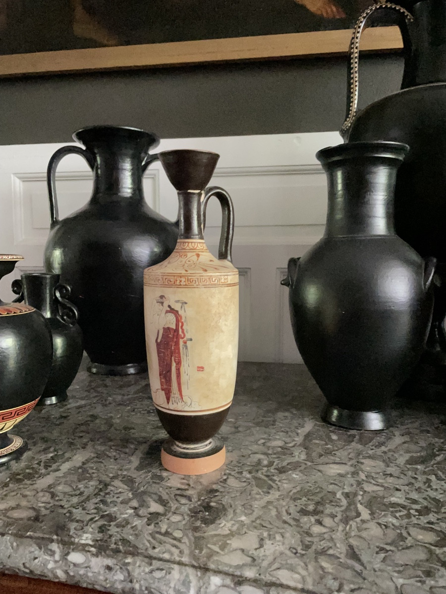 Lekythos With Warrior Decoration 