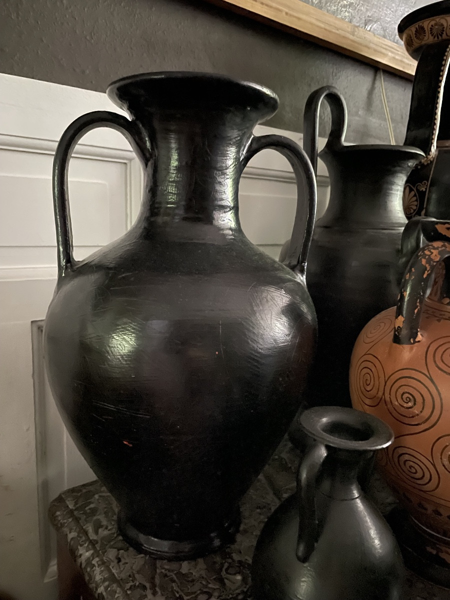 Large Black Vase