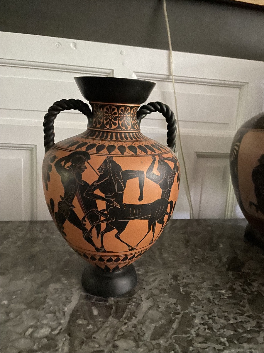 Greek Vase With Antique Decor