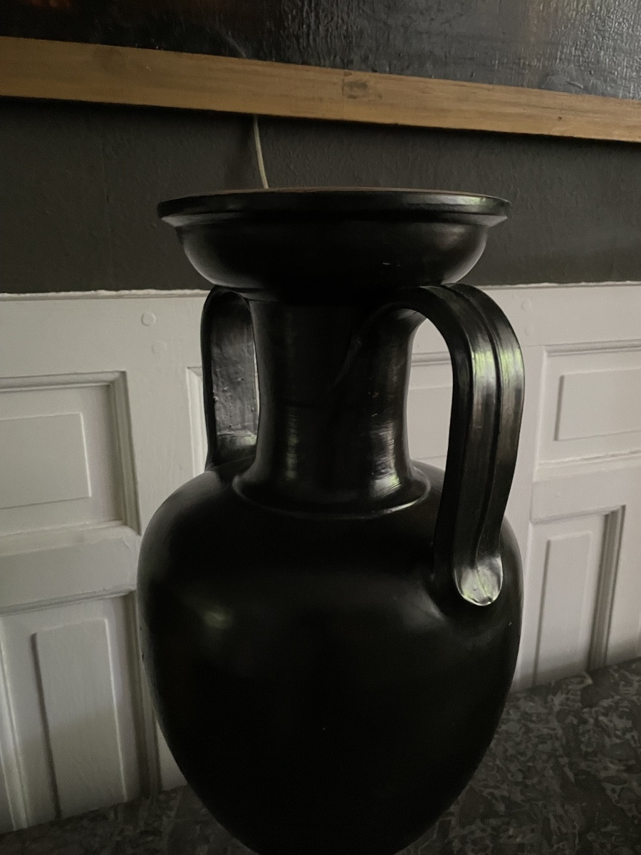 Large Black Greek Vase-photo-3