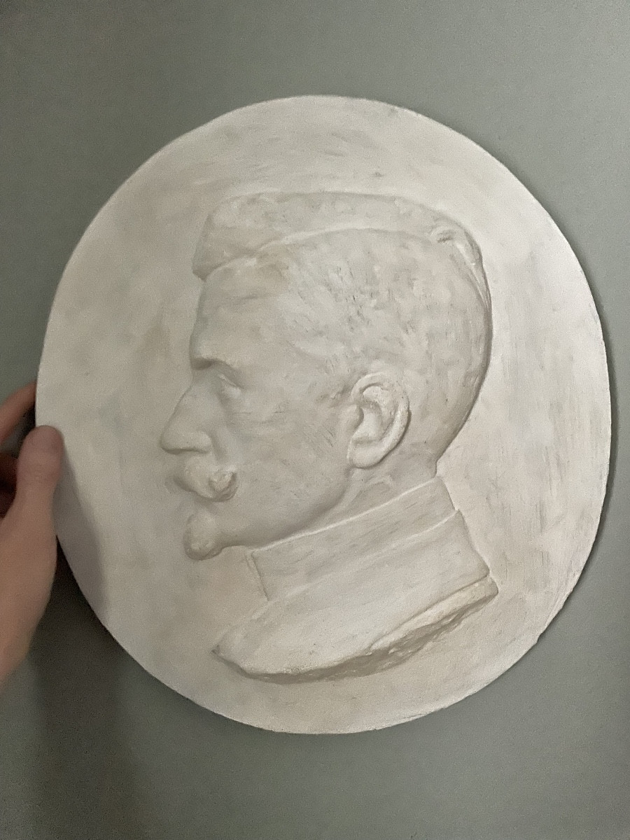 Plaster Medallion By Alfred Belpaire-photo-2