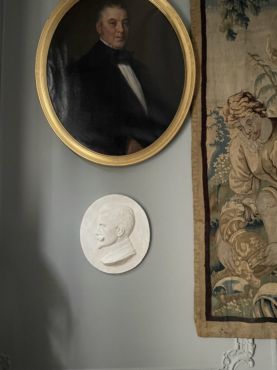 Plaster Medallion By Alfred Belpaire-photo-4