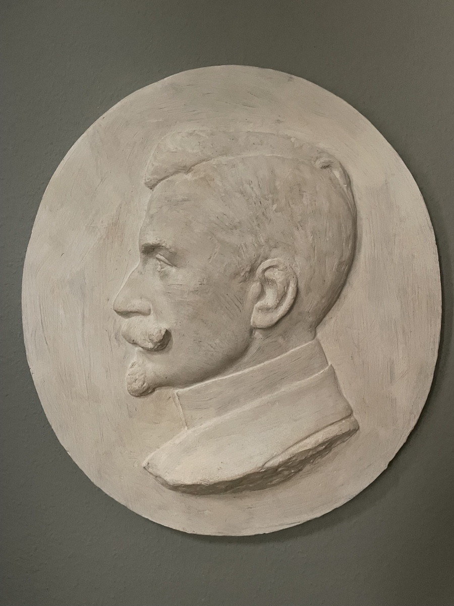 Plaster Medallion By Alfred Belpaire