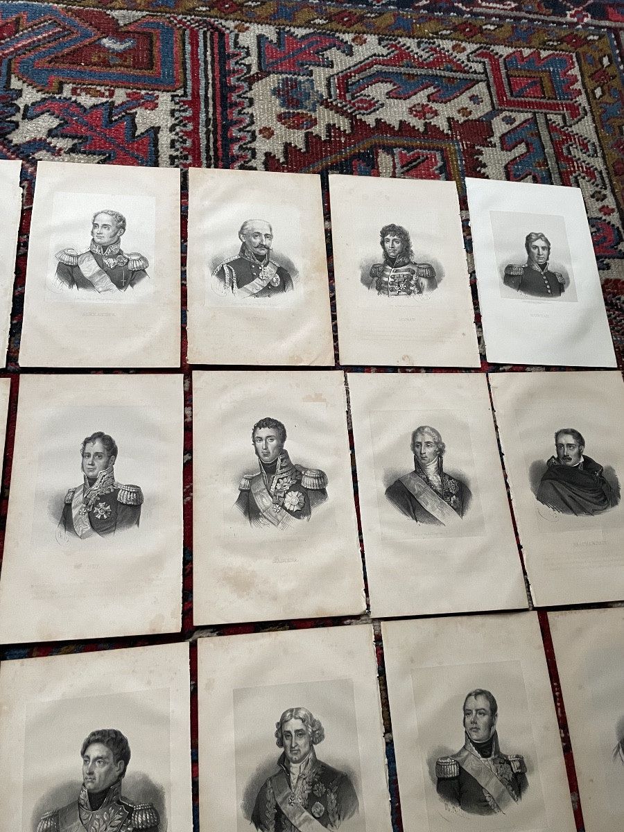 Lot d’estampes de 28 hommes du 18ieme-photo-2