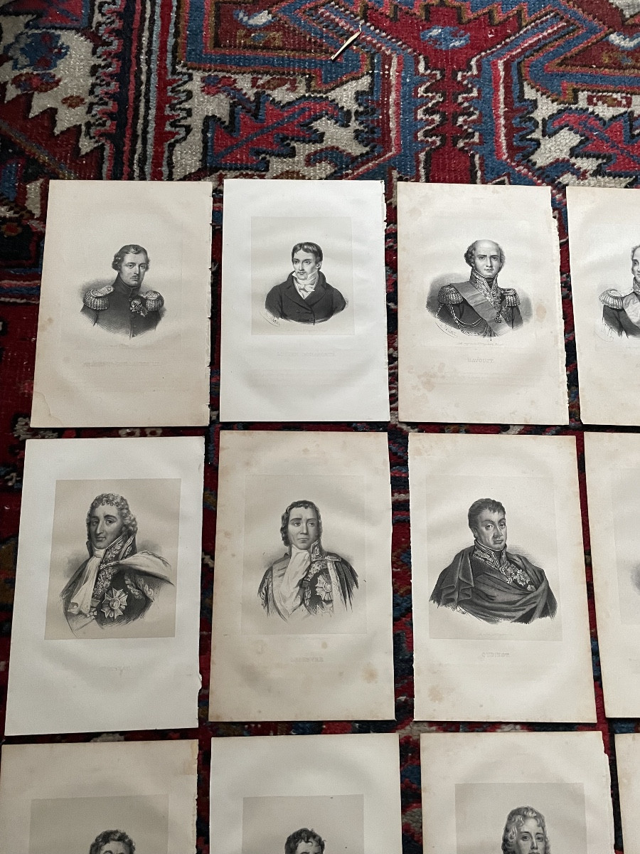 Lot d’estampes de 28 hommes du 18ieme-photo-4