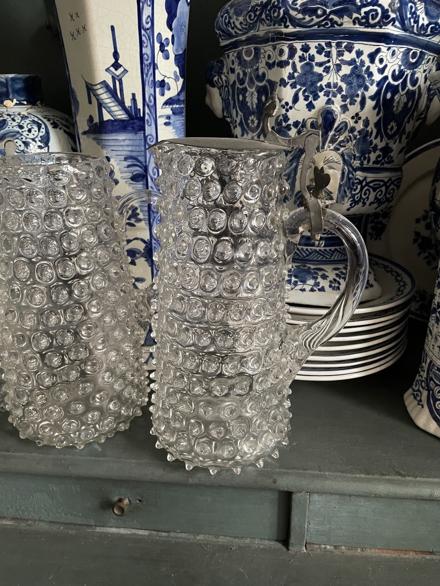 Carafe à clou de Liège du 19ieme Siecle 