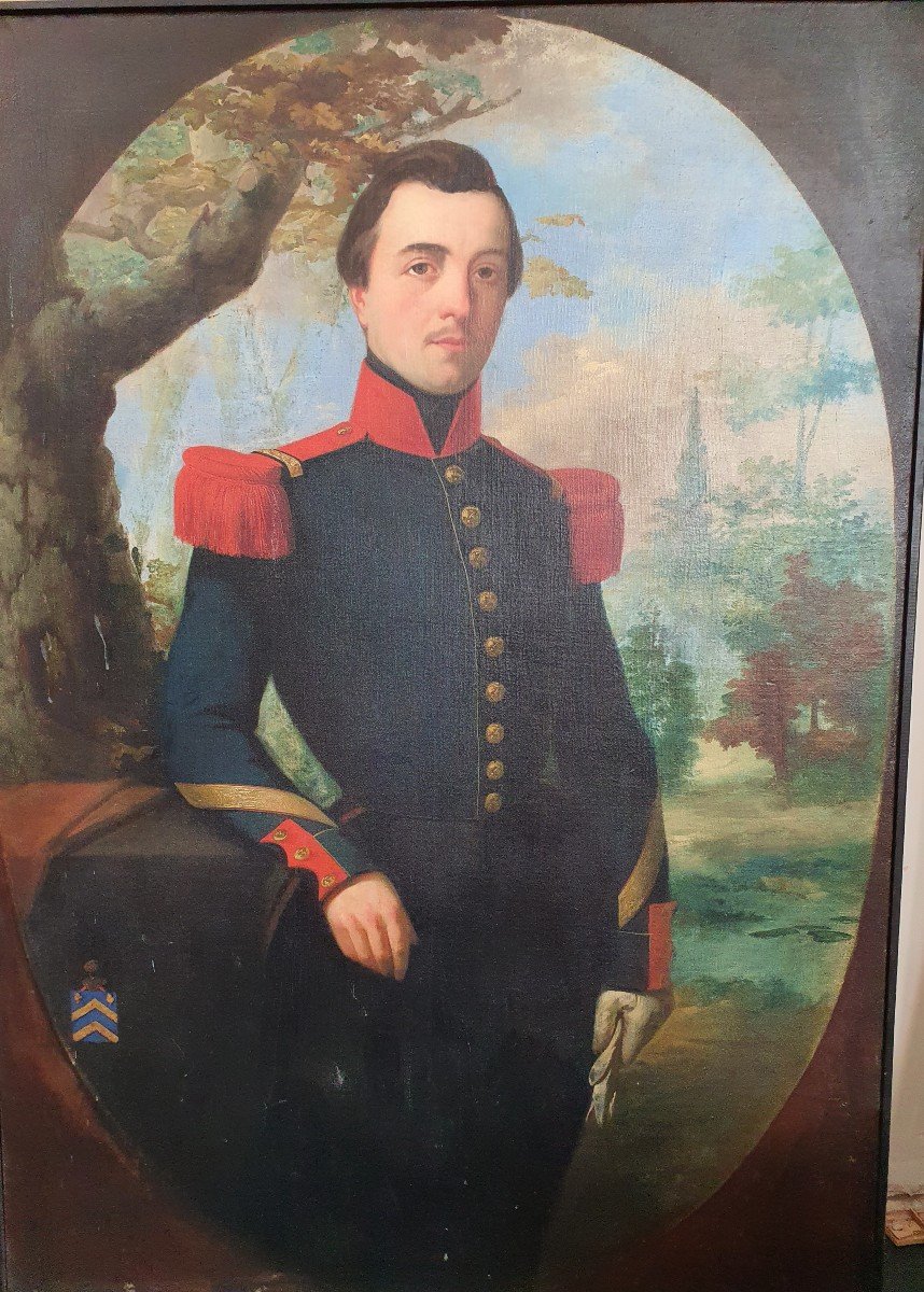 Young Officer Portrait Painting