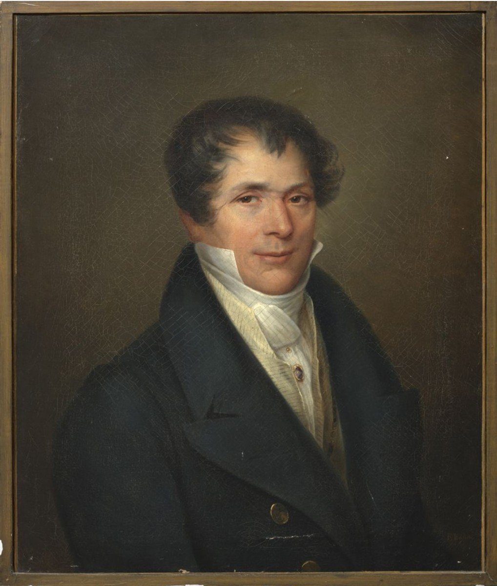 Portrait Of Gentleman Ca 1810 By F. Bolin