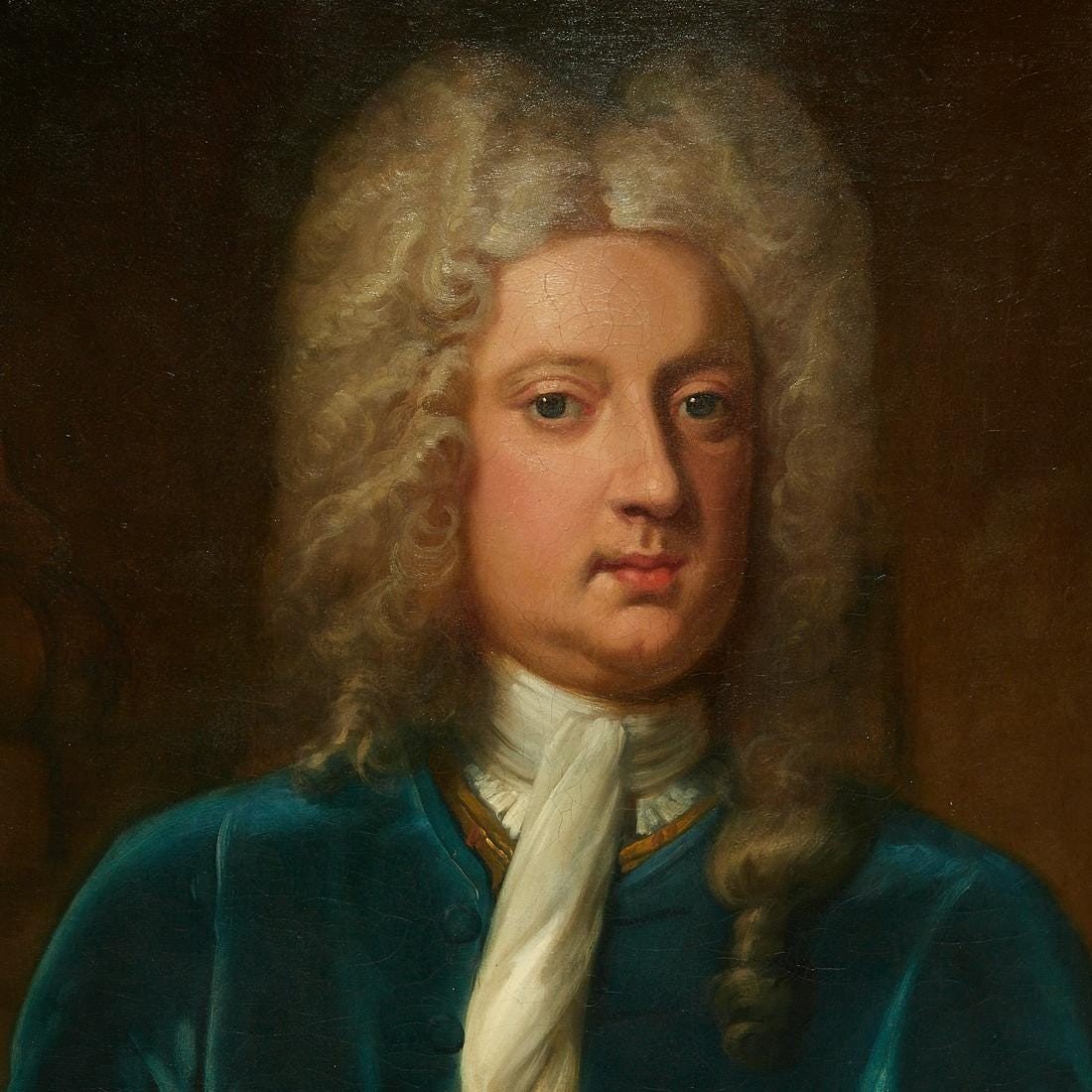 Portrait d'un gentilhomme C.1725 Attribué à Michael Dahl (1659-1743)-photo-1