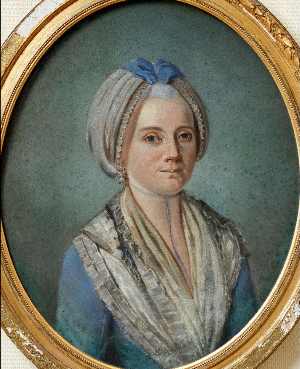 Portrait De Yolande Thérèse Claire Hubert, épouse De Guillaume Joseph Du Val (1720-1794-photo-2