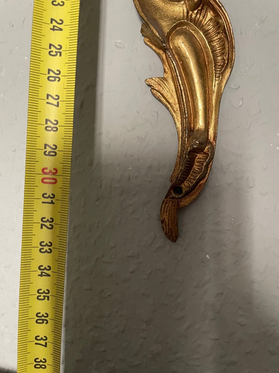 Paire D’appliques De Style Louis XV rocaille-photo-3