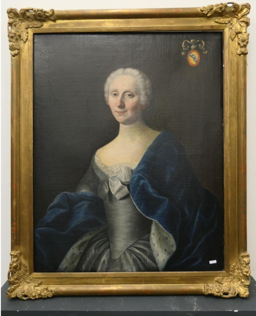 Portrait 18eme Mme Charles-Procope de Meldeman de Bouré, née de Pellissonnier