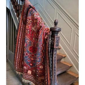 Old Oriental Rug With Beautiful Patina