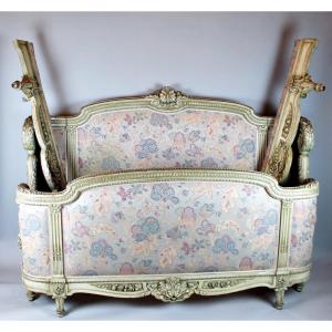 Louis XVI Style Bed In Carved Wood
