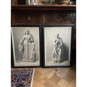 Pair Of Large Greek Art Prints