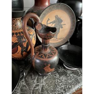 Black And Orange Athenian Hydria