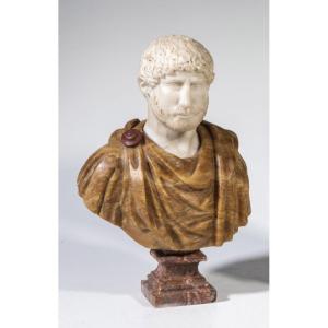 Marble Bust Of Emperor Hadrian