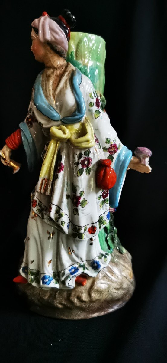 Vase Porcelaine Décor Chinoisant -photo-3
