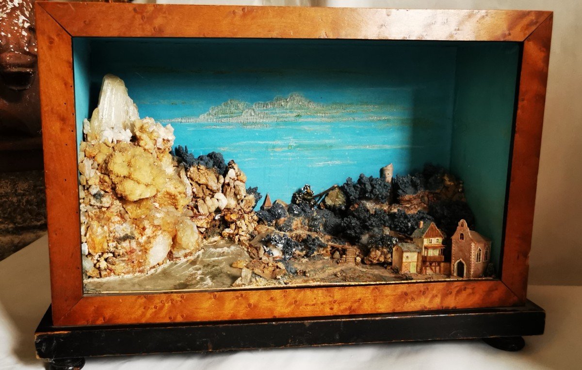 Proantic: Diorama Reconstitution Paysage De Bord De Mer