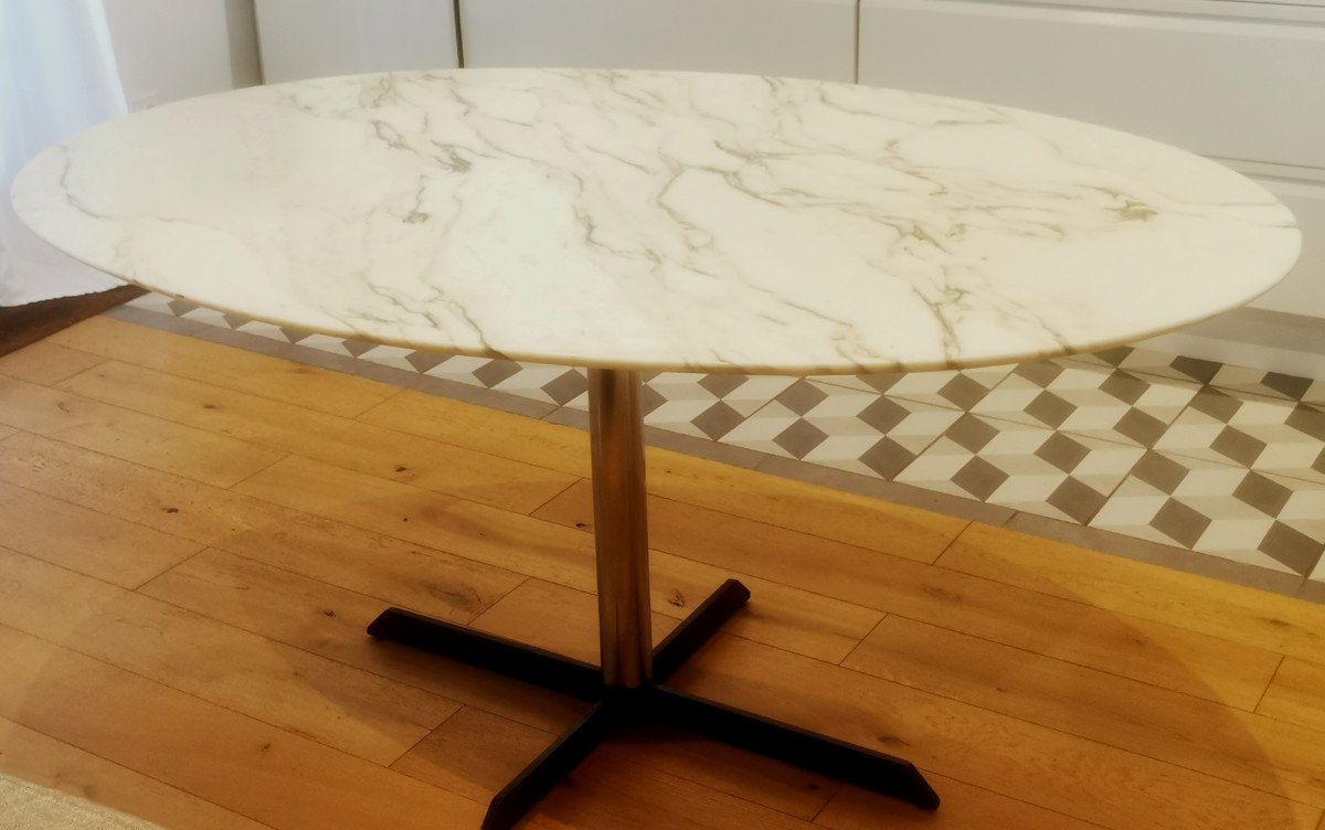 Table De Salle A Manger Marbre  1970
