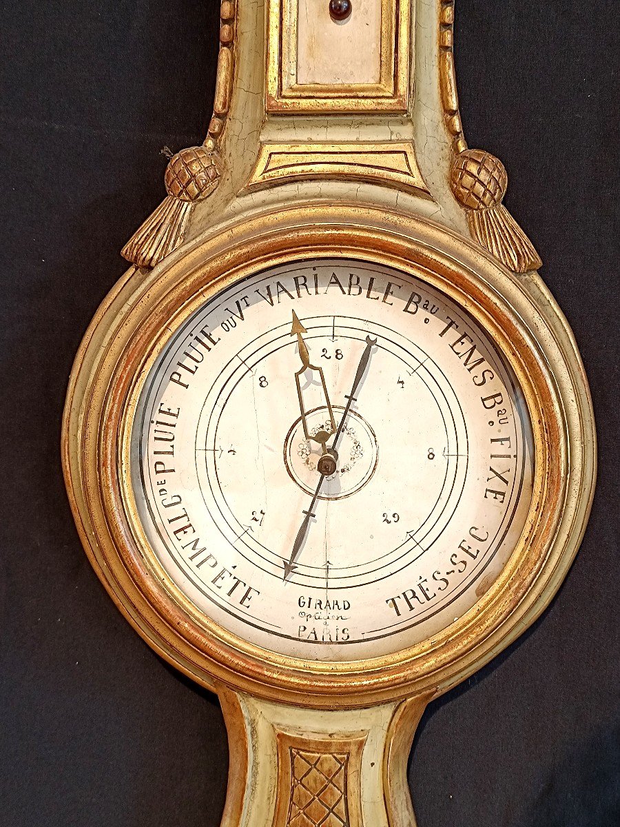 Barometer Thermometer Louis XVI -photo-2