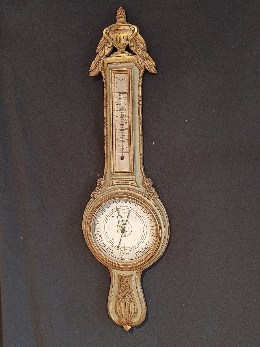 Barometer Thermometer Louis XVI -photo-3