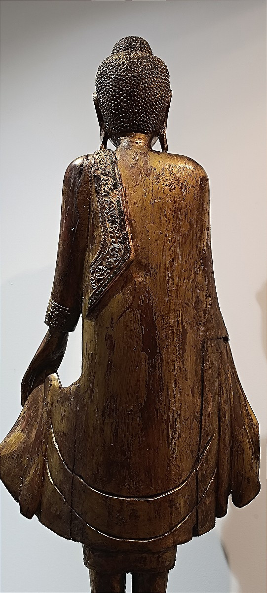 Bouddha en pied Birmanie XX eme-photo-3