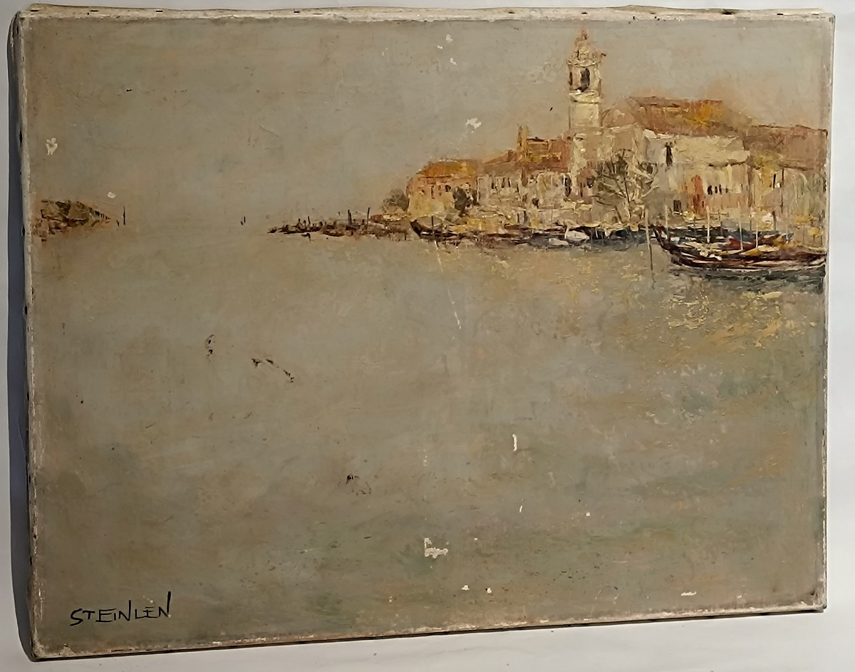 Oil On Canvas By Steinlen-photo-4