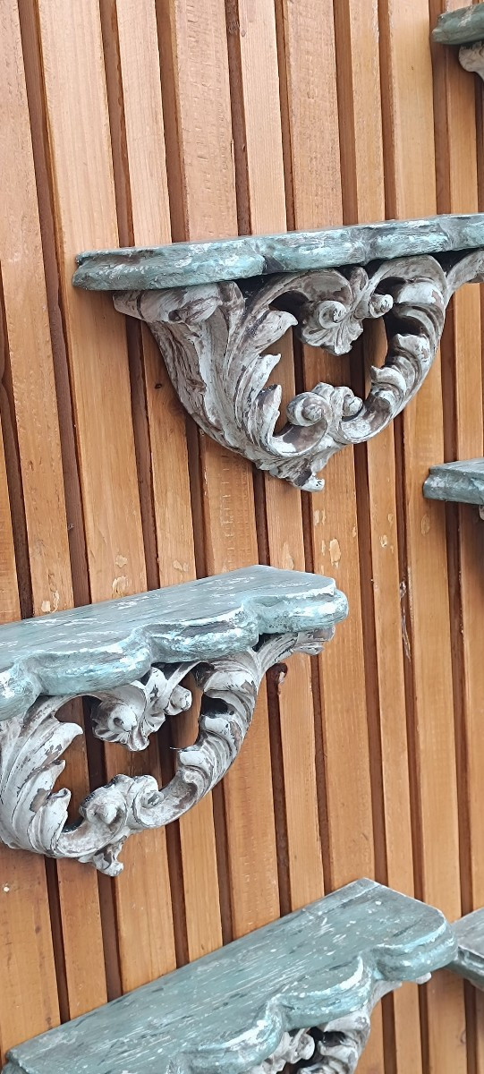 Ensemble de 10 Appliques murales Louis XV-photo-3