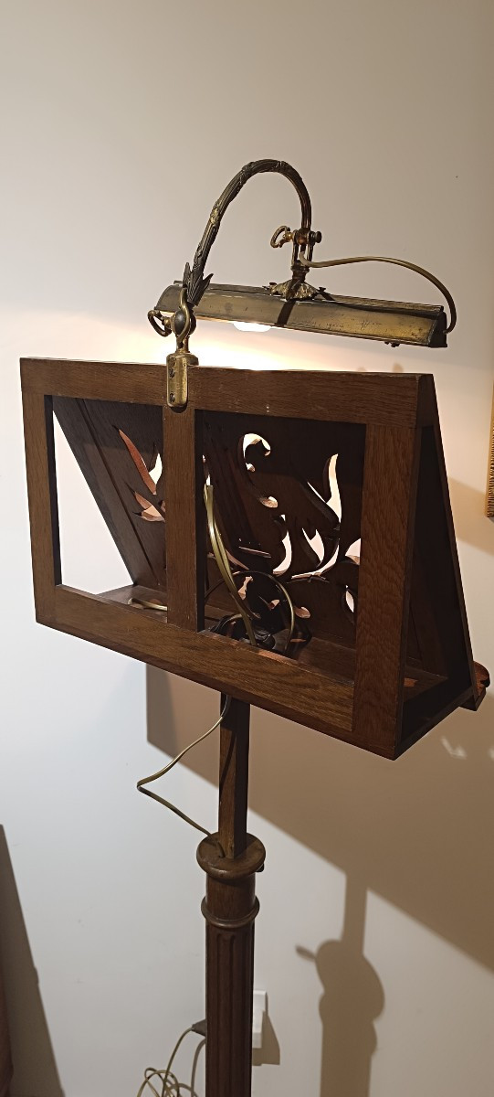 19th Century Oak Music Stand  -photo-1