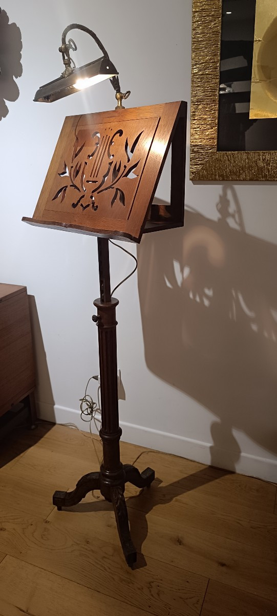 19th Century Oak Music Stand  -photo-2