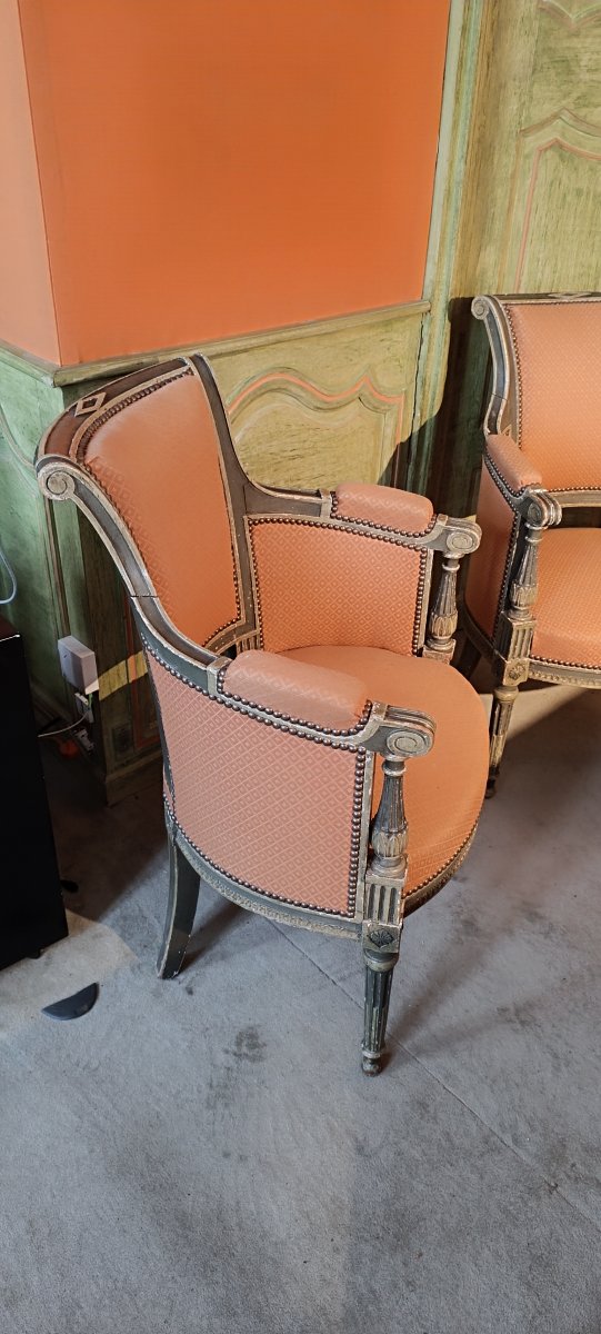 Pair Of Louis XVI Armchairs-photo-3