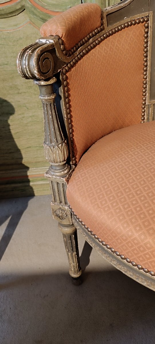 Pair Of Louis XVI Armchairs-photo-1