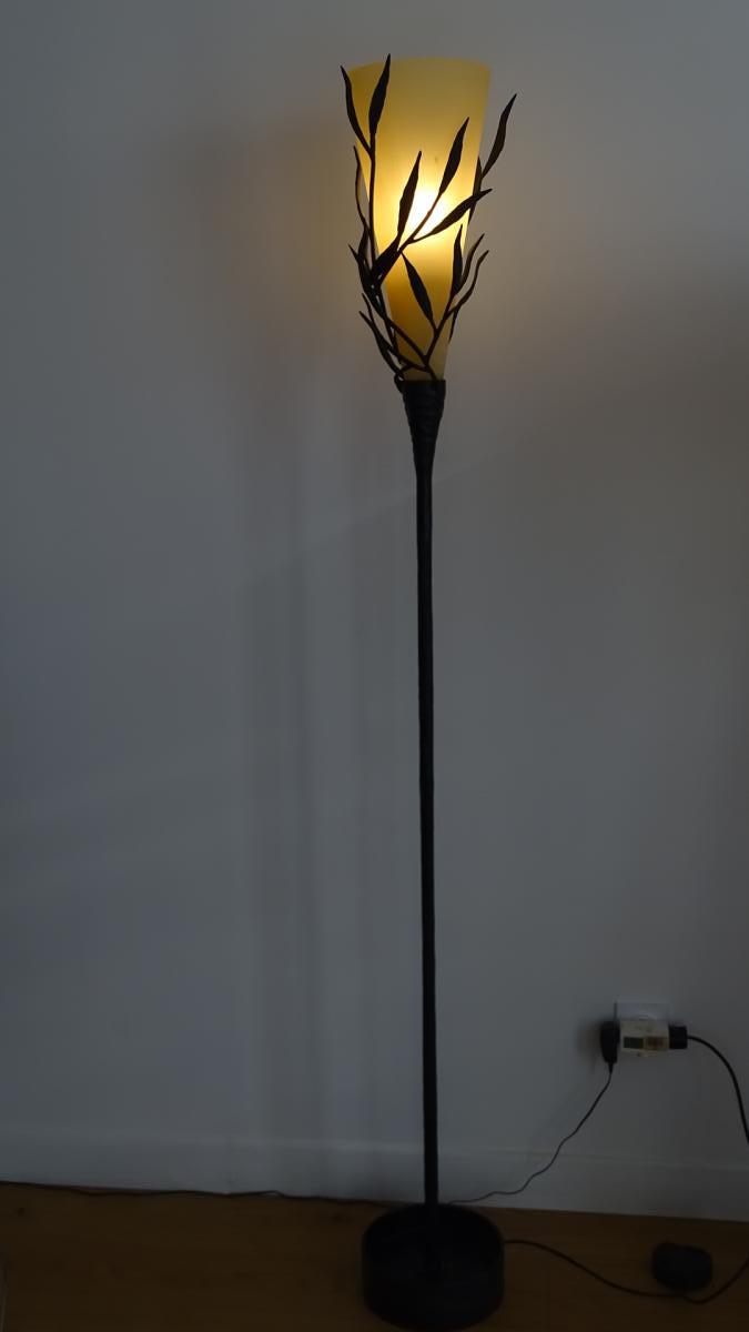 Lamp Year 1950 Forged Metal-photo-4