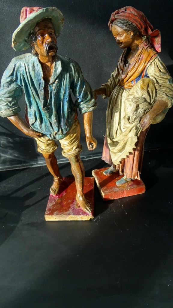 Pair Of Neapolitan Santons