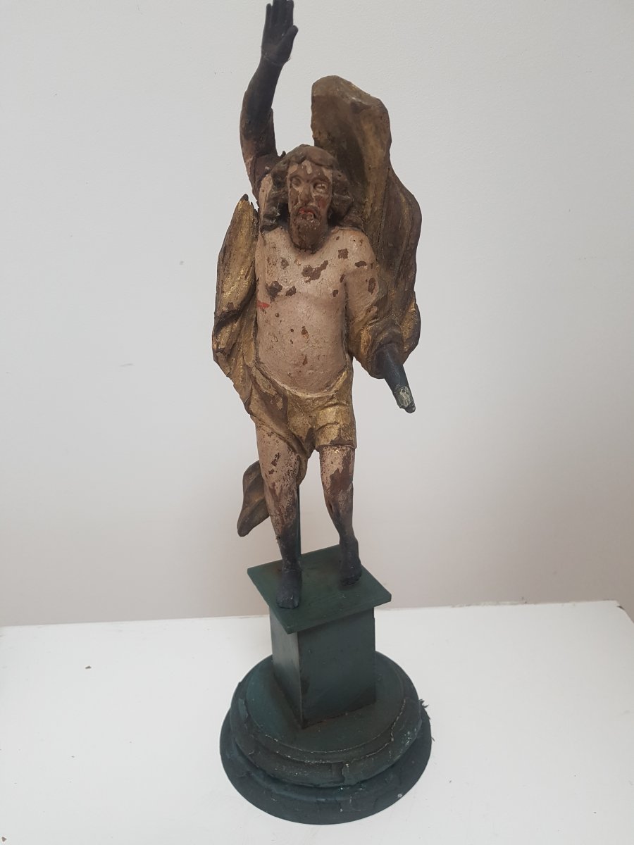 Christ En Bois Sculpté