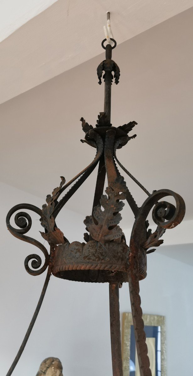 Metal And Sheet Chandelier-photo-3