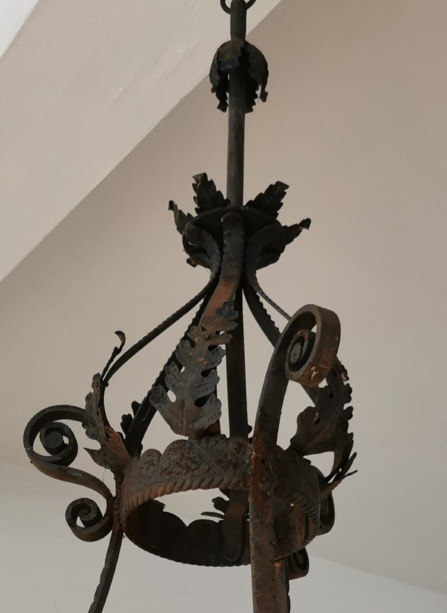 Metal And Sheet Chandelier-photo-4