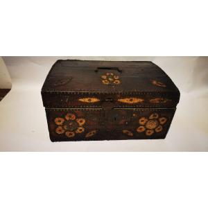 17th Century Studded Leather Box