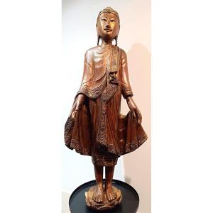 Bouddha en pied Birmanie XX eme