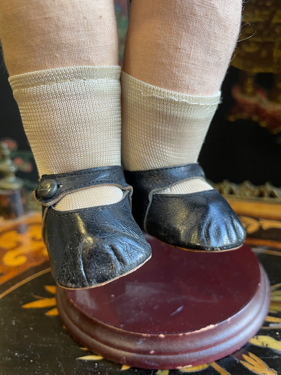 Belle Poupée En Tissu Vénus En Costume Normand 1930-photo-5