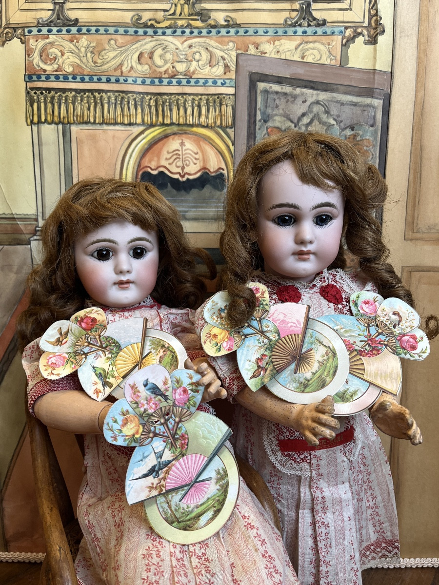 Rare paire de poupées jumelles  Eden Bébé, entièrement d'origine.-photo-2