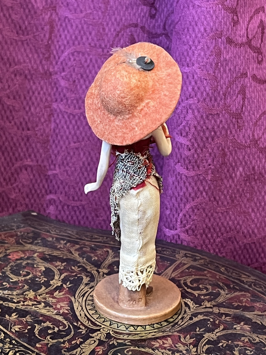 Rare All Bisque Adult Figurine In The Galluba & Hoffman Genre-photo-3