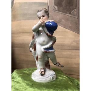 "Le Patineur" porcelaine de Meissen