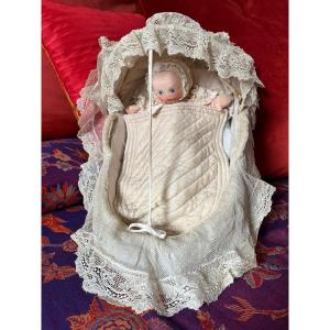 Endearing French Cloth Baby Doll Attributed To Sans Rival