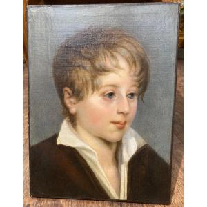 Portrait d'Adolescent époque Napoléon III